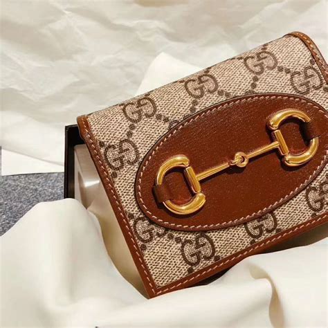 gucci horsebit 1955 card case with chain|Gucci Horsebit 1955 card case wallet .